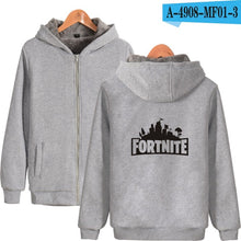 Fortnite Hoodies Thick zipper Fashion Hip Hop Men Hoodies Autumn Winter Long Sleeve 3d Print Hoodies Sweatshirts Fortnite