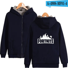 Fortnite Hoodies Thick zipper Fashion Hip Hop Men Hoodies Autumn Winter Long Sleeve 3d Print Hoodies Sweatshirts Fortnite