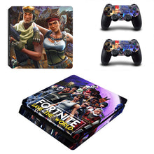 Game Fortnite PS4 Slim Skin Sticker For Sony PlayStation 4 Console and 2 Controllers PS4 Slim Skins Sticker Decal Vinyl