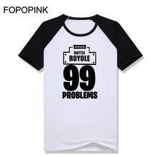 Streetwear Men'S T Shirt Pullover Fortnite 99 Problem Game Shirt Patchwork Oversized 5Xl Blusas Male Tees Tops Cotton Tshirt Z45