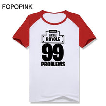 Streetwear Men'S T Shirt Pullover Fortnite 99 Problem Game Shirt Patchwork Oversized 5Xl Blusas Male Tees Tops Cotton Tshirt Z45
