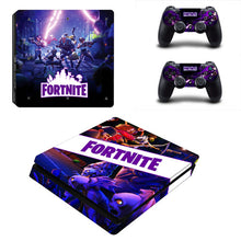 Game Fortnite PS4 Slim Skin Sticker For Sony PlayStation 4 Console and 2 Controllers PS4 Slim Skins Sticker Decal Vinyl