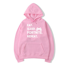 Pkorli Eat Sleep Fortnite Repeat Hoodies Men Women Casual Long Sleeve Hoodies Streetwear Hip Hop Male Pullover Hoody Fortnite