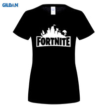 GILDAN 100% cotton O-neck printed T-shirt Fortnite Art Title Black T-Shirt for women