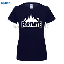 GILDAN 100% cotton O-neck printed T-shirt Fortnite Art Title Black T-Shirt for women