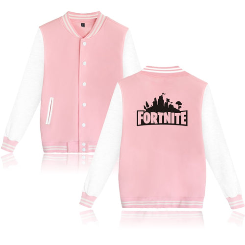 BTS fortnite Baseball Jacket Capless Sweatshirt Hoodies Winter Fashion Jacket autumn men jacket women Comics XXS-4XL clothes