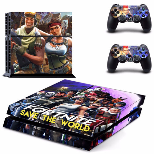 Game Fortnite PS4 Skin Sticker Decal For Sony PlayStation 4 Console and 2 Controllers PS4 Skins Sticker Vinyl