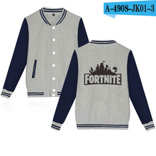 BTS Fortnite Baseball Jackets Men/Women Comfortable Anime HipHop Harajuku Casual Fashion Winter College VictoryRoyale Jacket Men