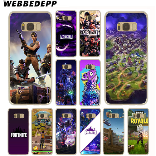 WEBBEDEPP Fortnite Cool Case for Samsung Galaxy S9 S8 Plus S7 S6 Edge Plus S5 S4 S3