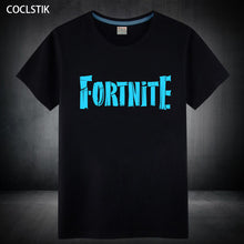 100% Cotton Adult/Kids Summer Fluorescent Fortnite Print T Shirt Male/Mens Casual Luminous Fortnite Short Sleeve T-shirt S-5XL