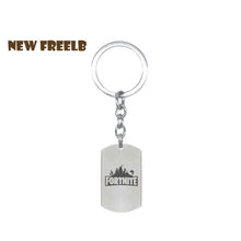 Hot FPS Game Fortnite Battle Royale Keychains Stainless Steel keyring Laser Printing Personalized Jewelry Do not fade 7 Styles