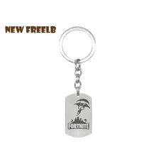 Hot FPS Game Fortnite Battle Royale Keychains Stainless Steel keyring Laser Printing Personalized Jewelry Do not fade 7 Styles