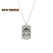 Hot Game Fortnite Battle Royale Weapon Necklace Stainless Steel Pendant Laser Printing Personalized Jewelry 4 Style High Quality