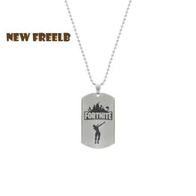 Hot Game Fortnite Battle Royale Weapon Necklace Stainless Steel Pendant Laser Printing Personalized Jewelry 4 Style High Quality